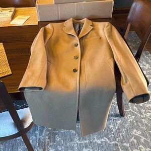 men’s camel color winter coat in size medium